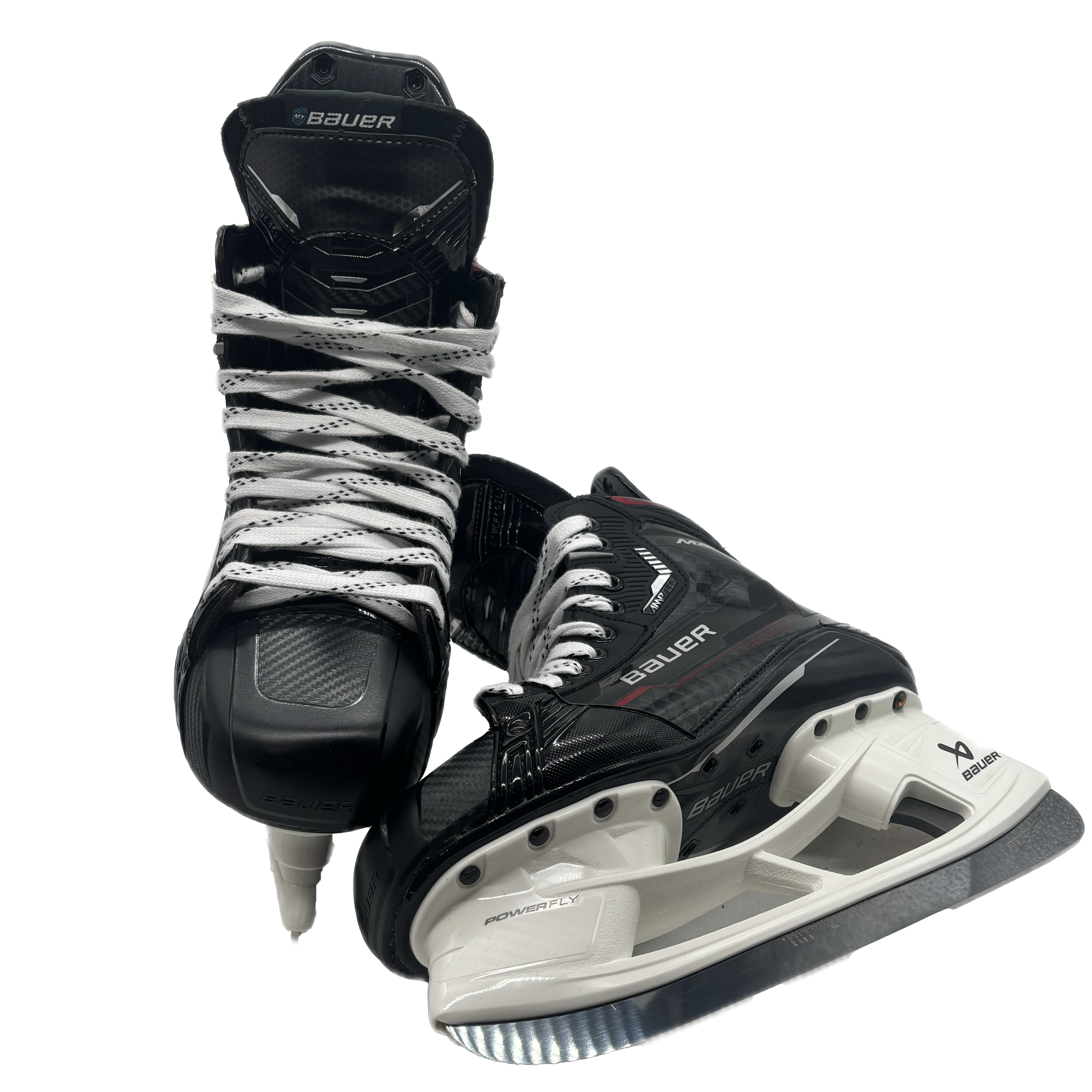 Bauer Supreme Mach - Pro Stock Hockey Skates - Size 8D (Red)